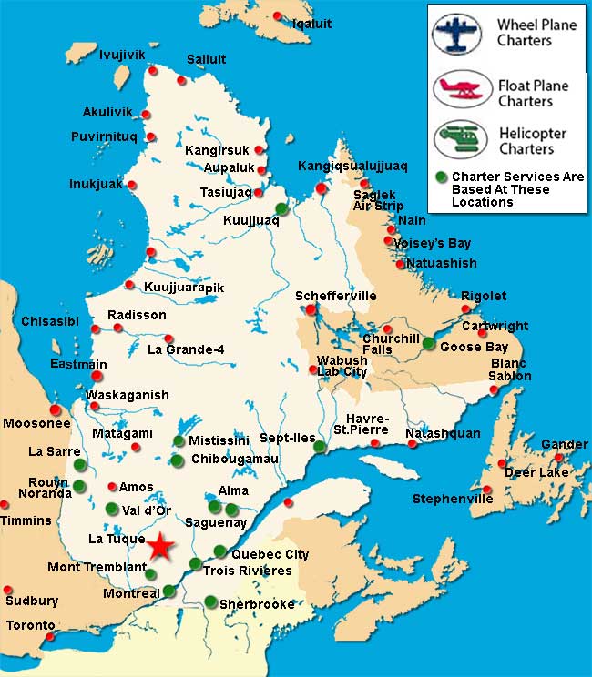 Charter Flights To La Tuque Quebec Charter Flights To La Tuque Quebec